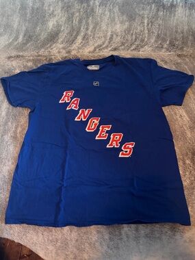 Fanatics Blue New York Rangers Short Sleeve Tee Chris Kreider Women’s XL